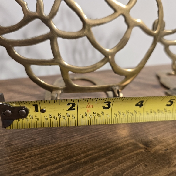 🤩Host Pick❤️Vintage Brass Swan Cut-Out Book Ends Made In Korea - Picture 5 of 13